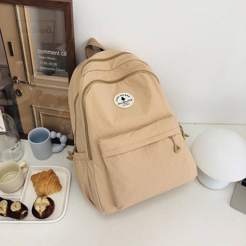 Capacity Simple Female Junior High Good-looking Male College Middle School Students' Schoolbags