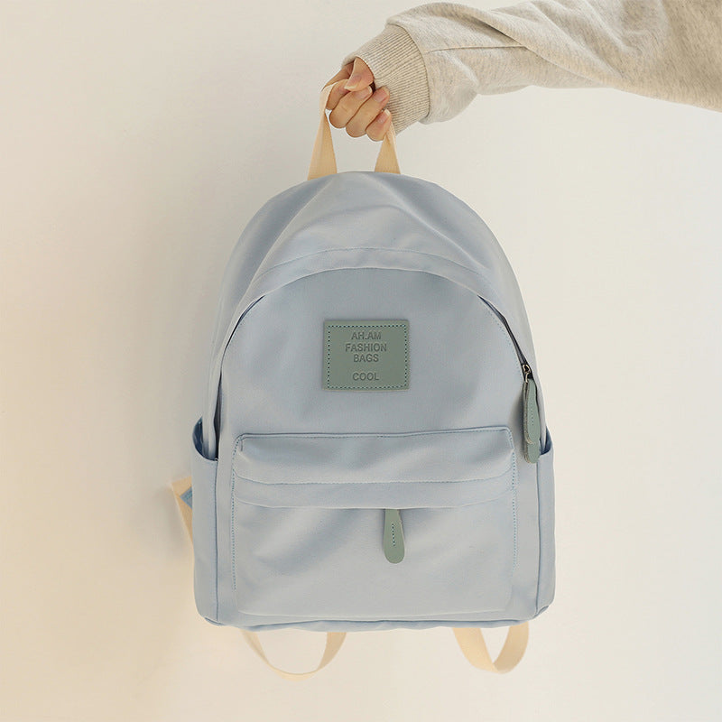 Mori Solid Color Female Korean Style Junior Backpacks