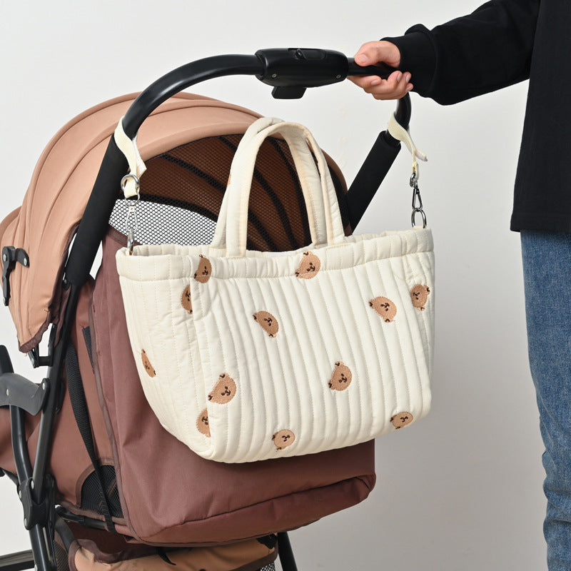 Cotton Mummy Washed Fabric Short Distance Bags