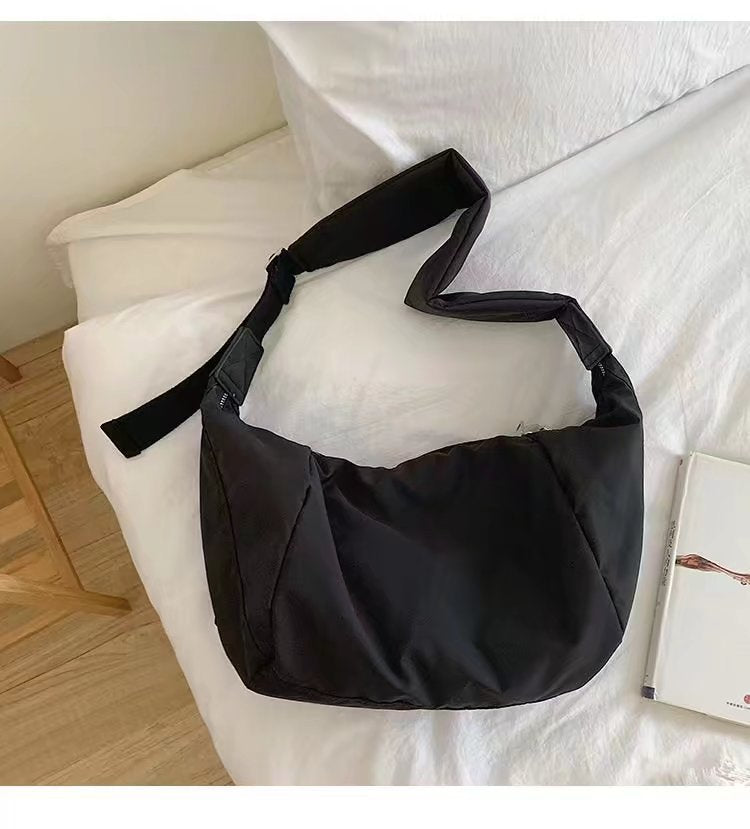 Women's Large Capacity Wide Strap Canvas Design Crossbody Bags