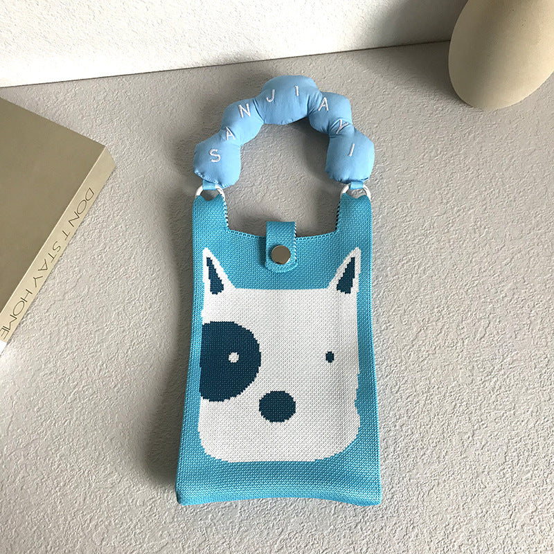 Mobile Mini Knitted Shopping Environmental Protection Phone Bags