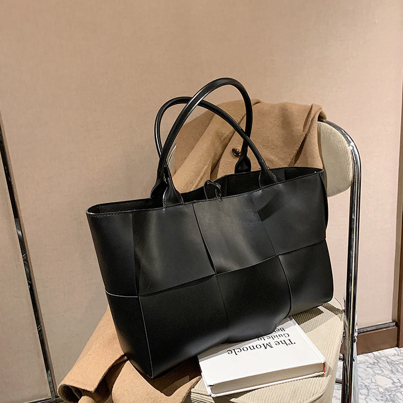 Women's Big Korean Texture Large Capacity Woven Bags