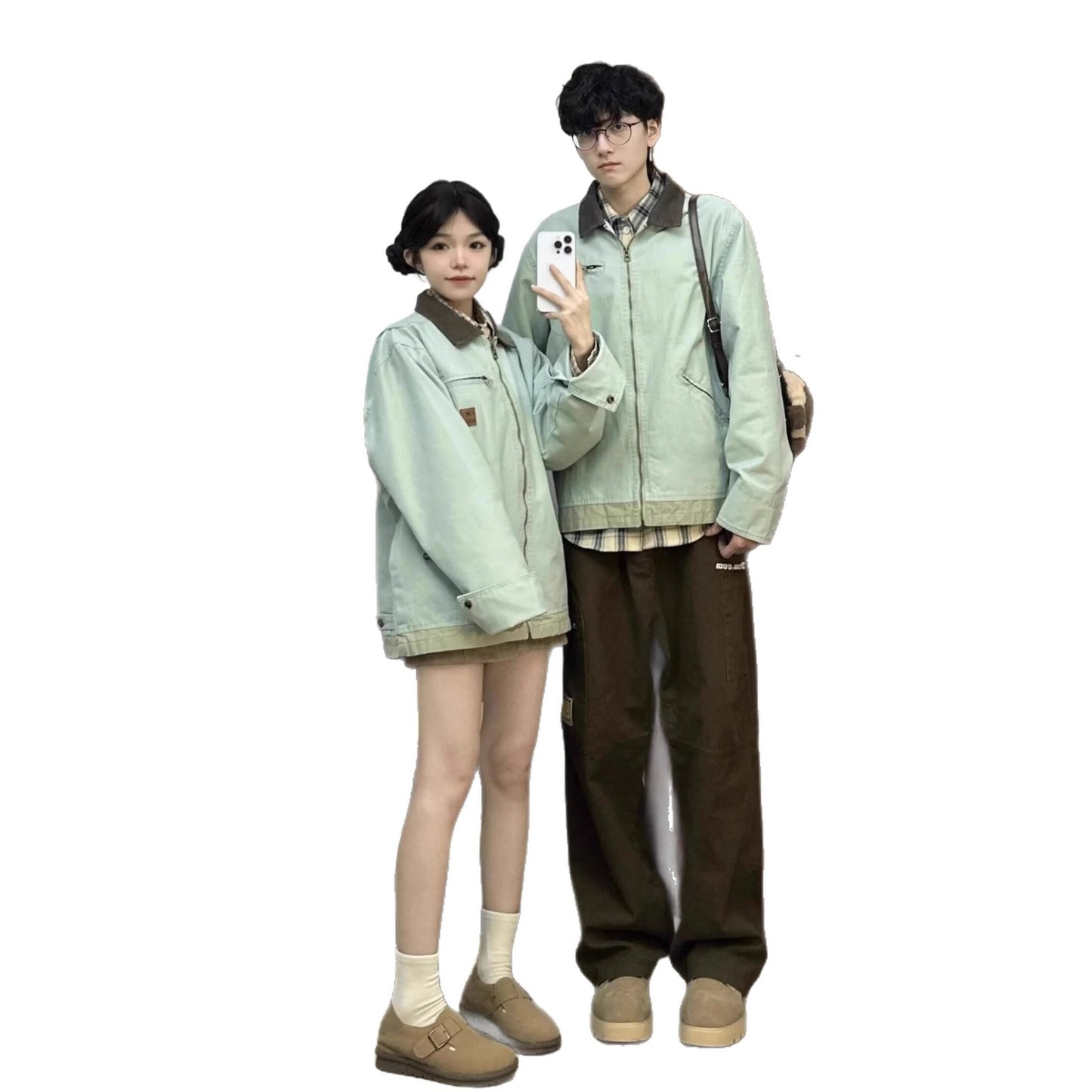 Women's Contrast Color Lapels Style Retro Easy Jackets
