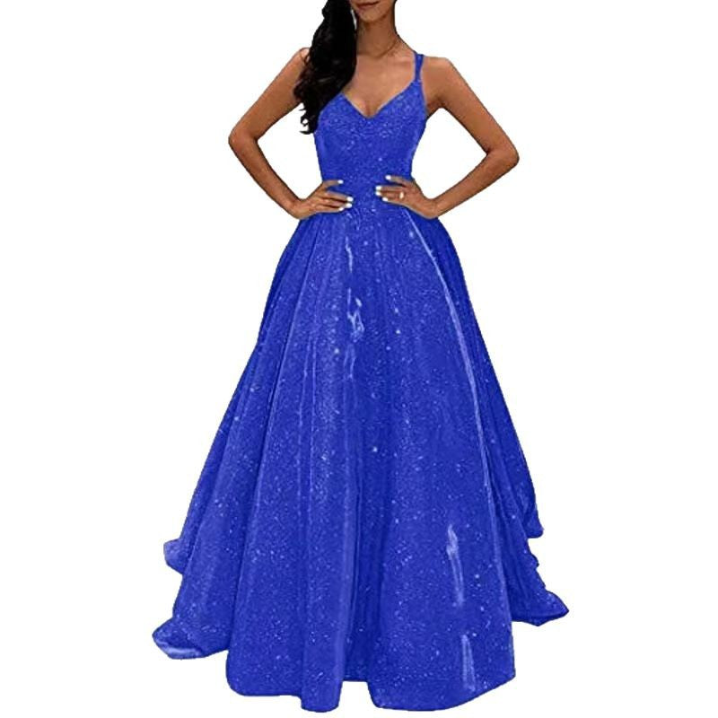 Flash Banquet Activities Elegant Slimming Long Dresses