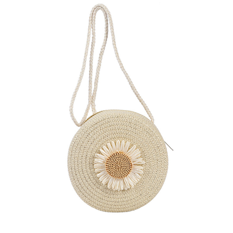 Raffia Woven Mobile Female Summer Beach Crossbody Bags