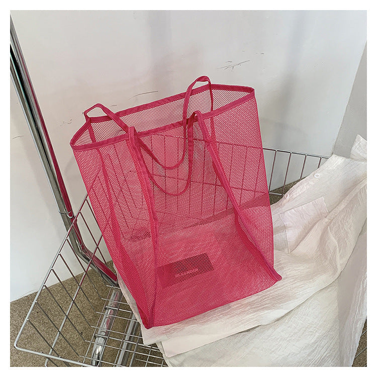 Shopping Voile Transparent Fashion Mesh Beach Bags