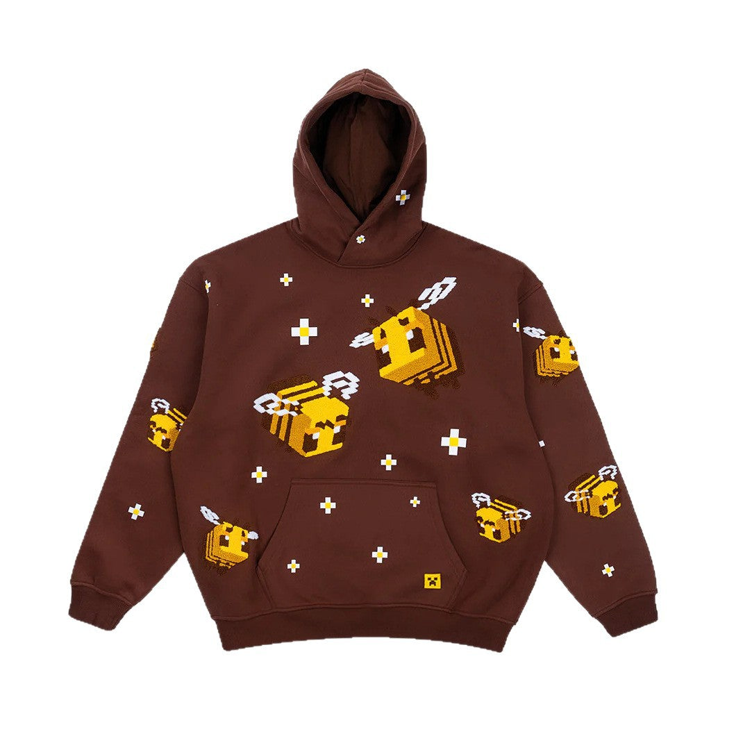 Women's Winter Fashion Printed Hooded Long Sleeve Pocket Sweaters