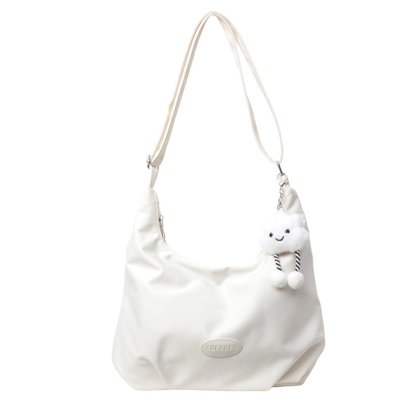 Trendy Autumn Simple Solid Color Commuter Crossbody Bags