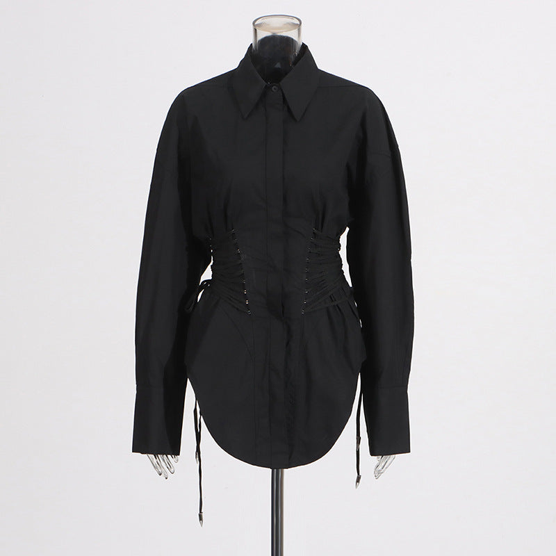 Women's Fashion Casual Shirt Autumn Slimming High-grade Blouses