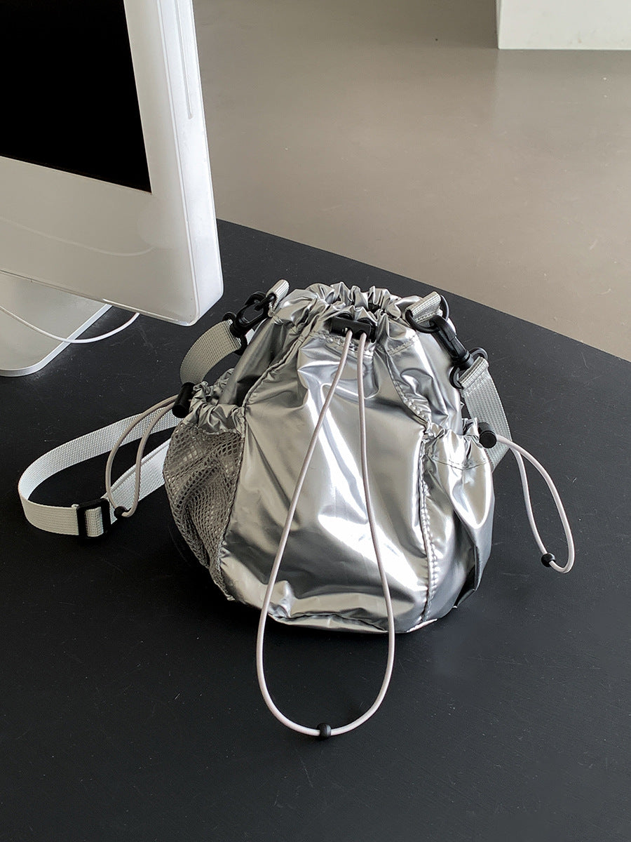 Drawstring Pleated Nylon Summer Female Niche Crossbody Bags