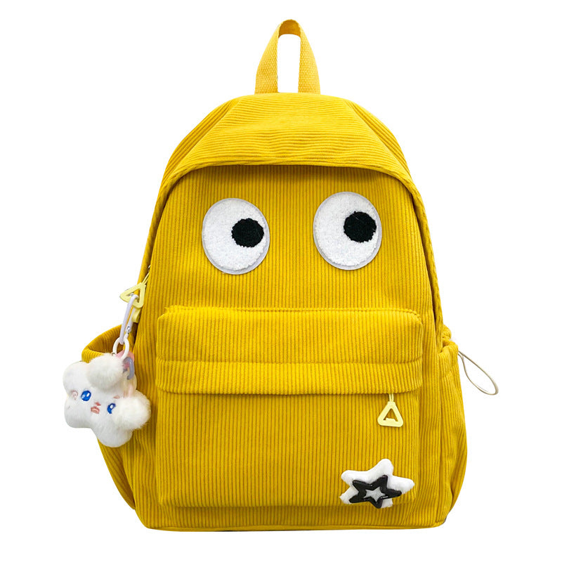 Trendy Funny Eyes High College Cute Backpacks