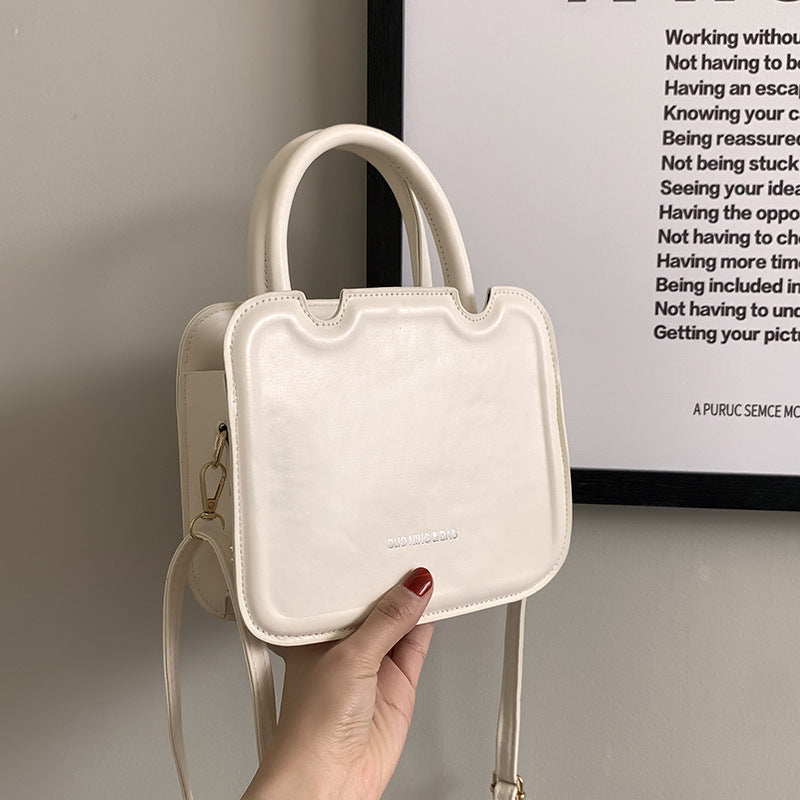 Retro Biscuit Fashionable Fashion Gilding Letters Handbags