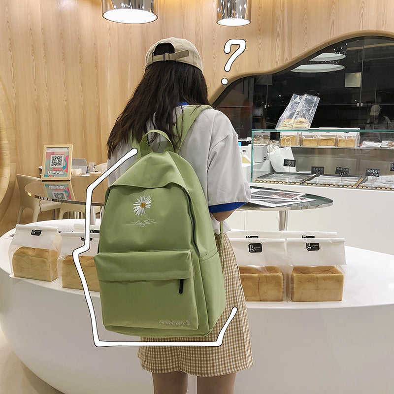 Korean Style Little Daisy Versatile Large Capacity Backpacks