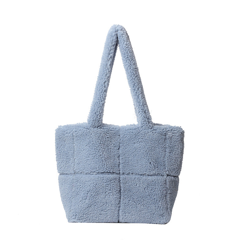 Unique High-grade Plush Trendy Fashion Furry Shoulder Bags