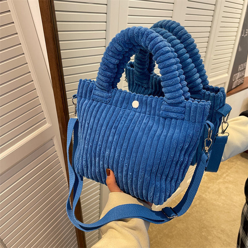 Beautiful Stylish Niche Corduroy Plush Cute Shoulder Bags