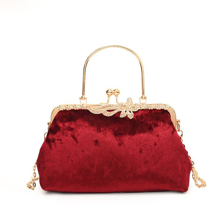 Women's Veet Portable Fashion Clip Chain Dinner Evening Bags