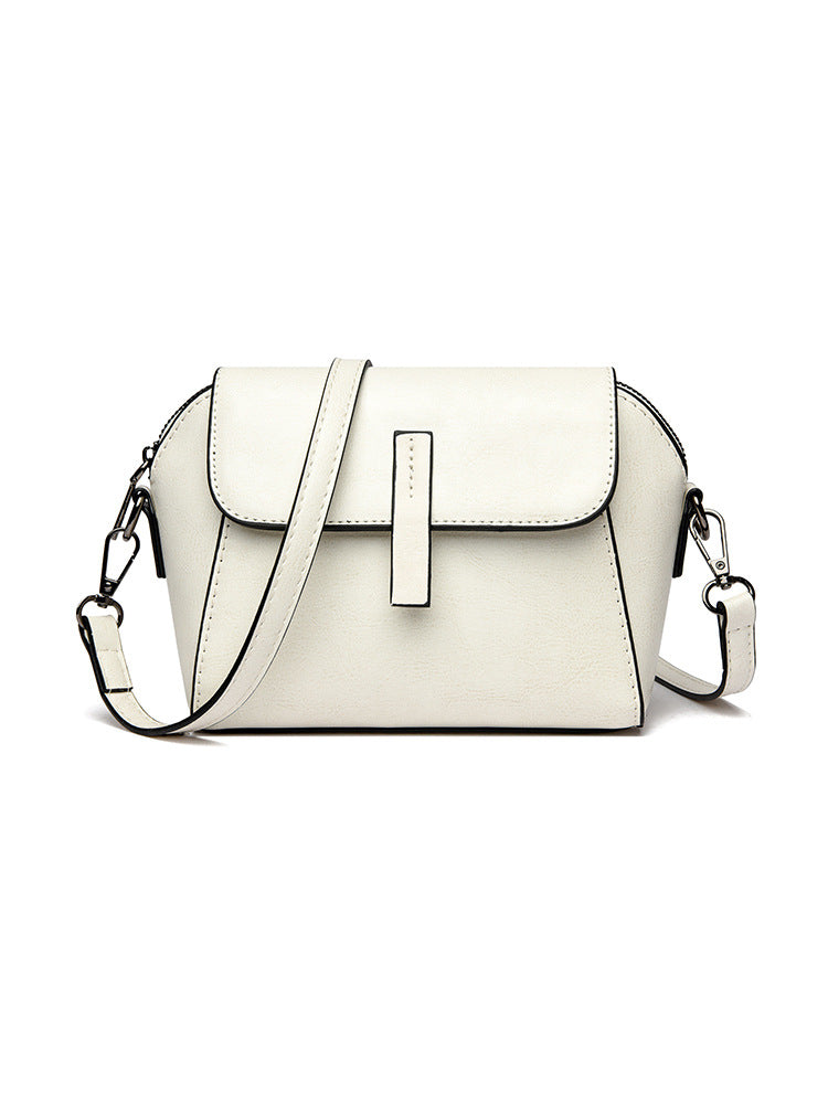 Women's Fashionable Stylish Simple Leather Niche Shoulder Bags