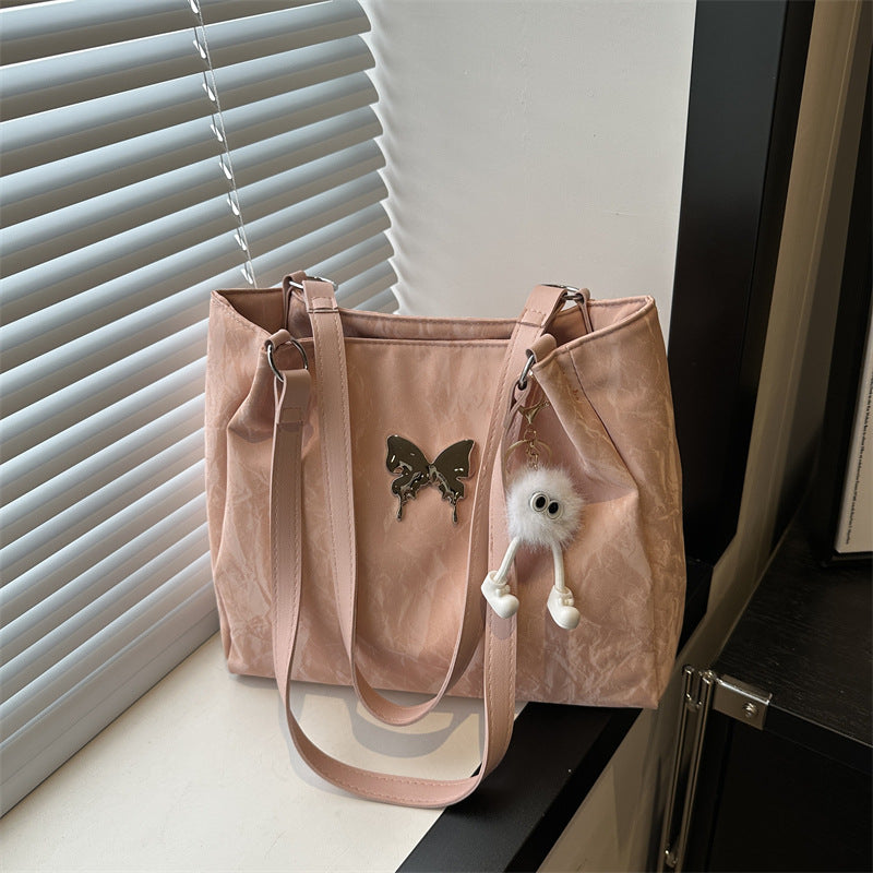 Women's Capacity Fashion Korean Gentle Texture Bow Shoulder Bags