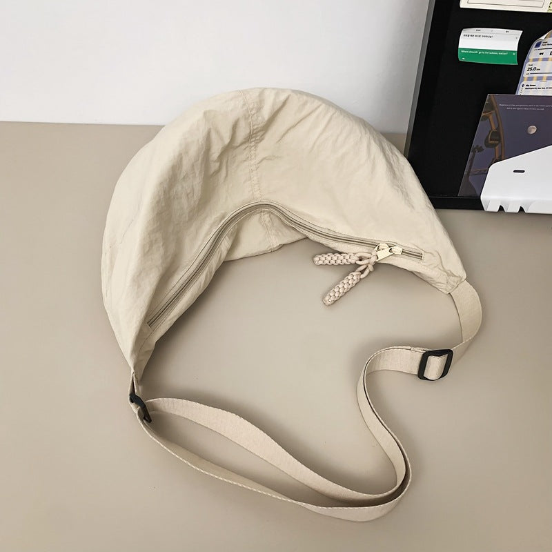 Men's Large Capacity Black Dumpling Fashion Cloth Men's Shoulder Bags