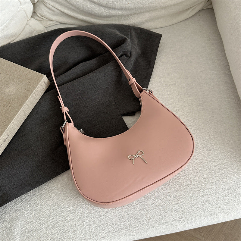 Women's High-grade Underarm Autumn Fashion Design Baguette Bags