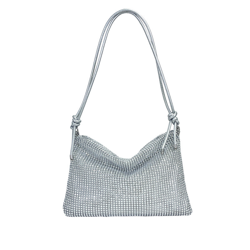 Women's Fashion High Texture Net Drill Niche Simple Shoulder Bags