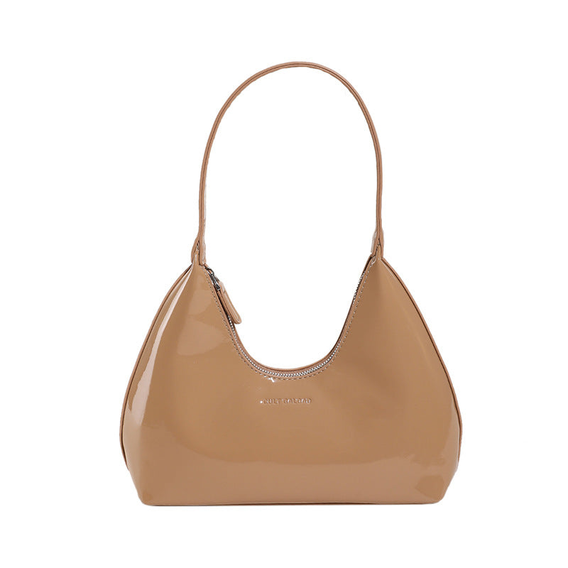 Women's Niche Patent Leather French Stick Selenodont Stylish Armpit Bags