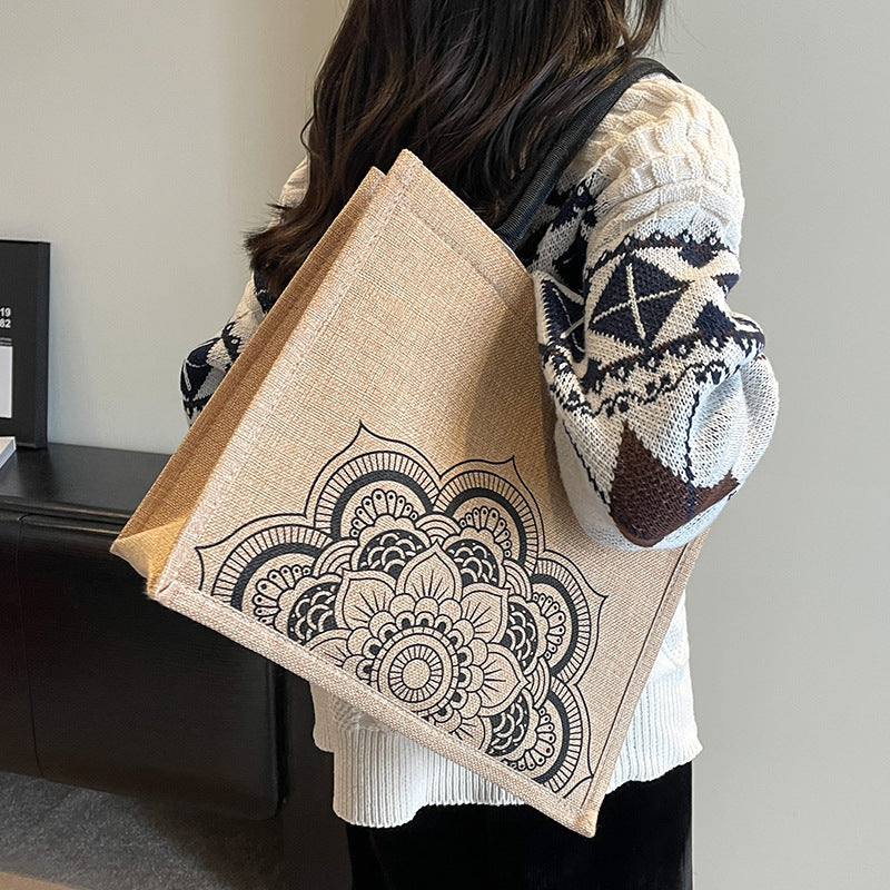Linen Large Capacity Advanced Mummy Storage Tote Bags