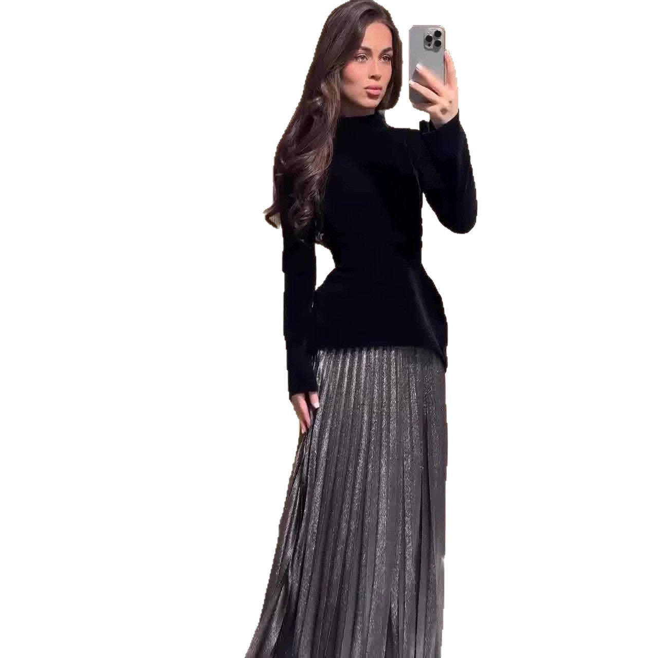 Women's Autumn Elegant Soft Fashion Long Sleeve Dress Dresses