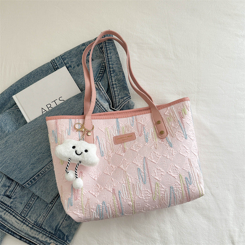 Women's Commute Large Capacity Nylon Cloth Western Shoulder Bags