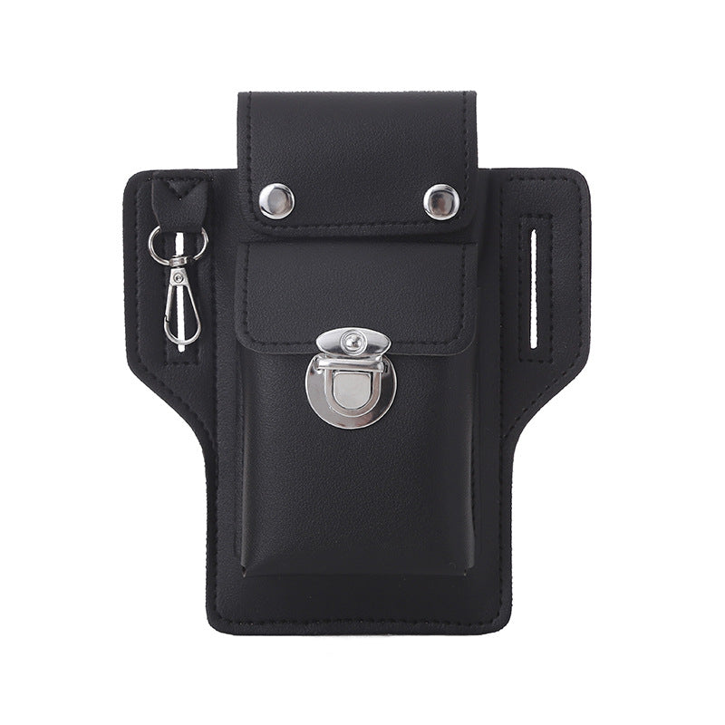 Men's Mobile Construction Site Work Leather Can Hold Men's Waist Packs