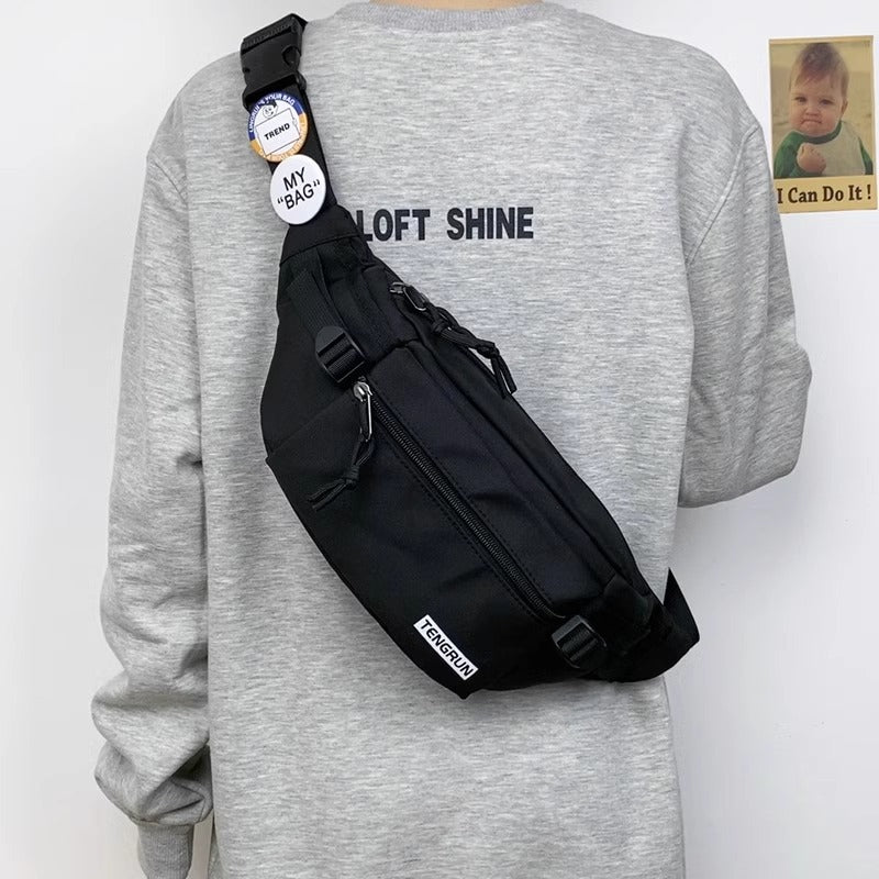 Male Female Trendy Sporty Simplicity Fashion Men's Waist Packs