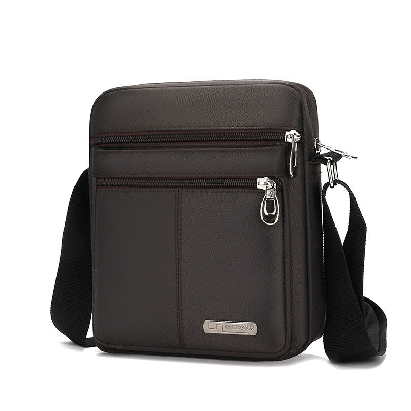 Men's Simple Oxford Cloth Waterproof Solid Color Men's Shoulder Bags