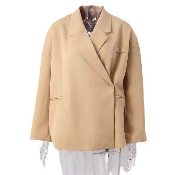 Women's Innovative Classy Lapel Side Button Jackets