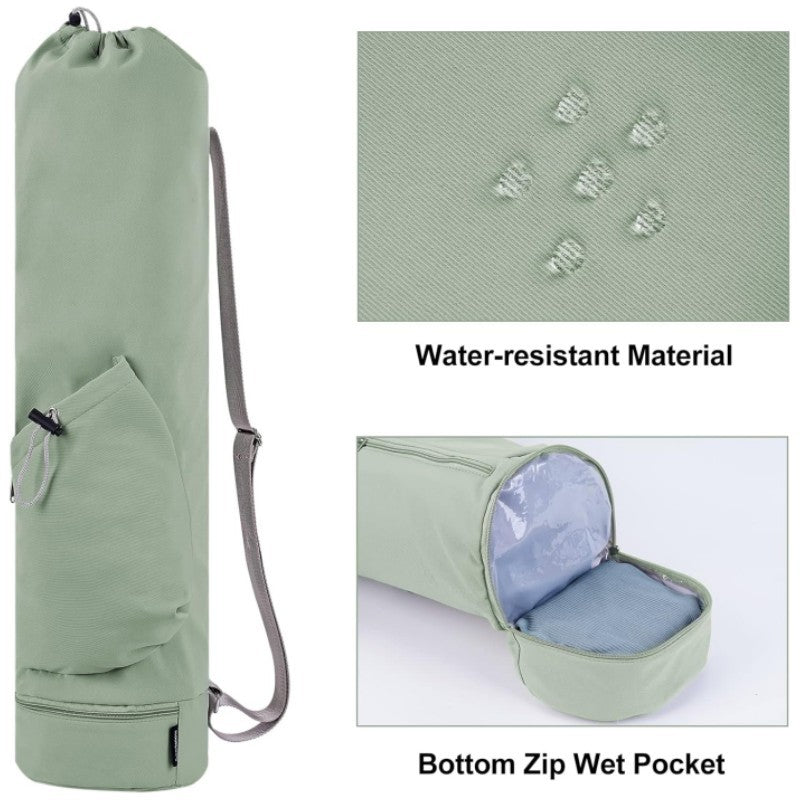 Mat With Water Bottle Pocket Bottom Backpacks