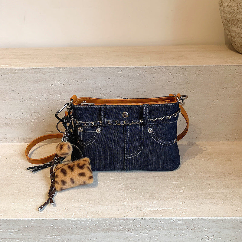 Women's Denim Pouch Trendy Retro Minority Texture Crossbody Bags