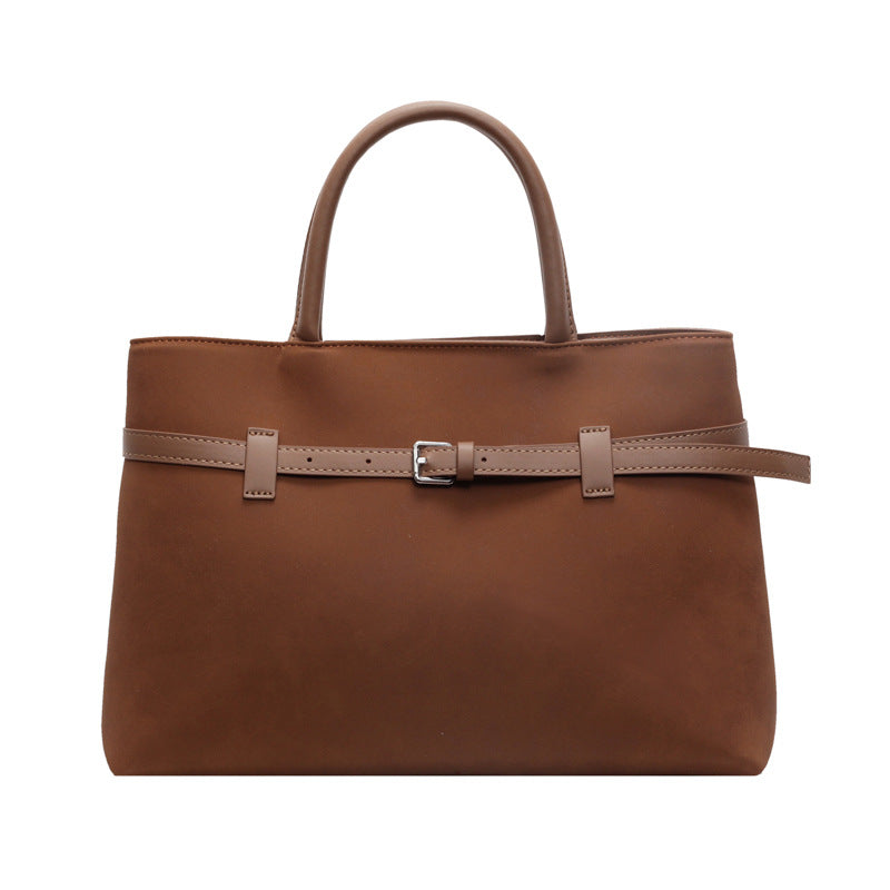 Frosted Portable Trendy Versatile Large Capacity Shoulder Bags