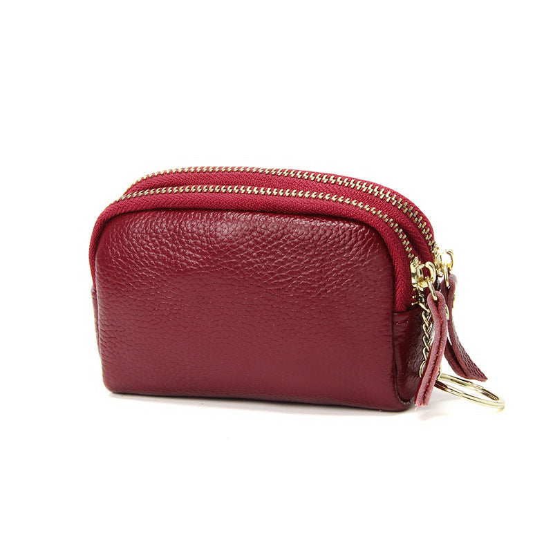 Simple Fashion Mini Double Zipper Large Ladies Wallets