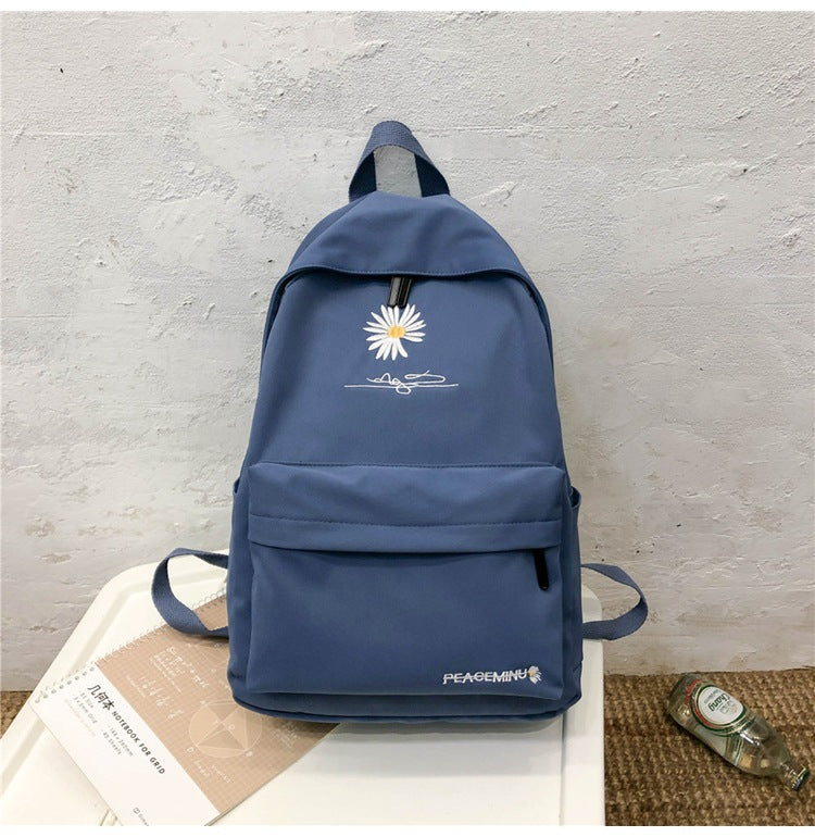 Cloth Korean Style Little Daisy Versatile Middle School Students' Schoolbags