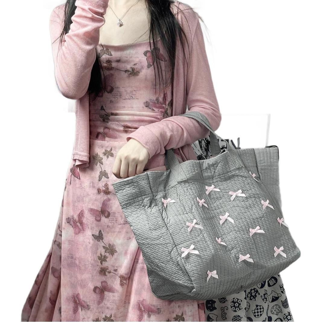 Trendy Wild Niche Advanced Summer Bow Shoulder Bags