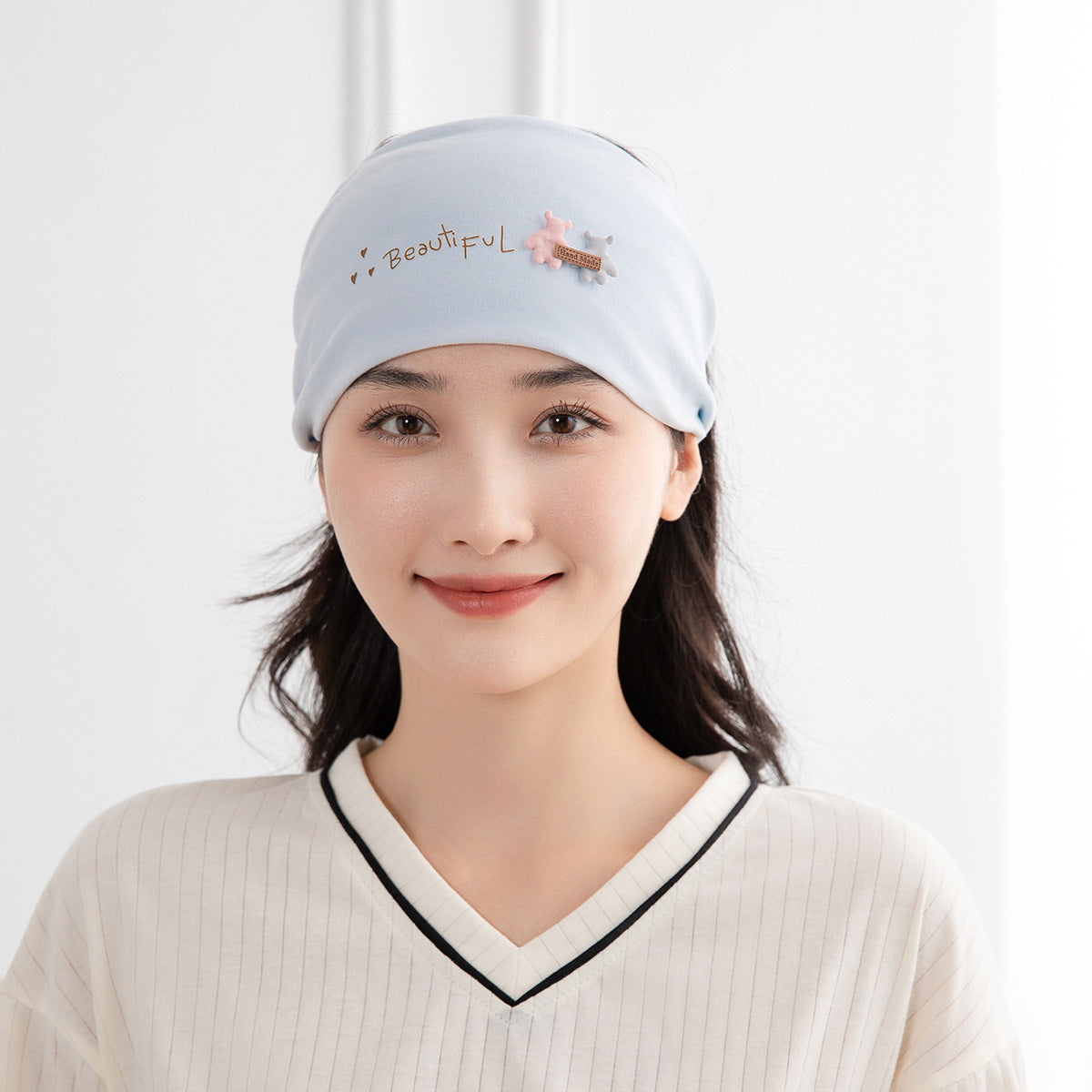 Confinement Cap Printed Hat Headscarf Cotton Bags