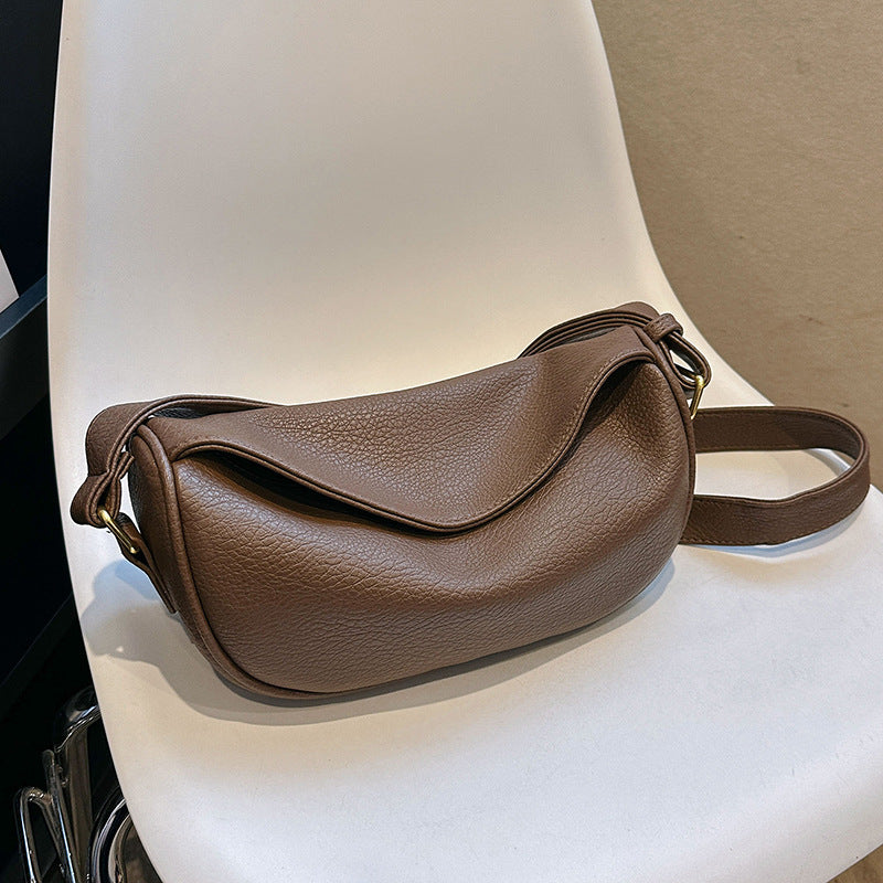 Women's Textured Fashion Dumpling Design Versatile Crossbody Bags