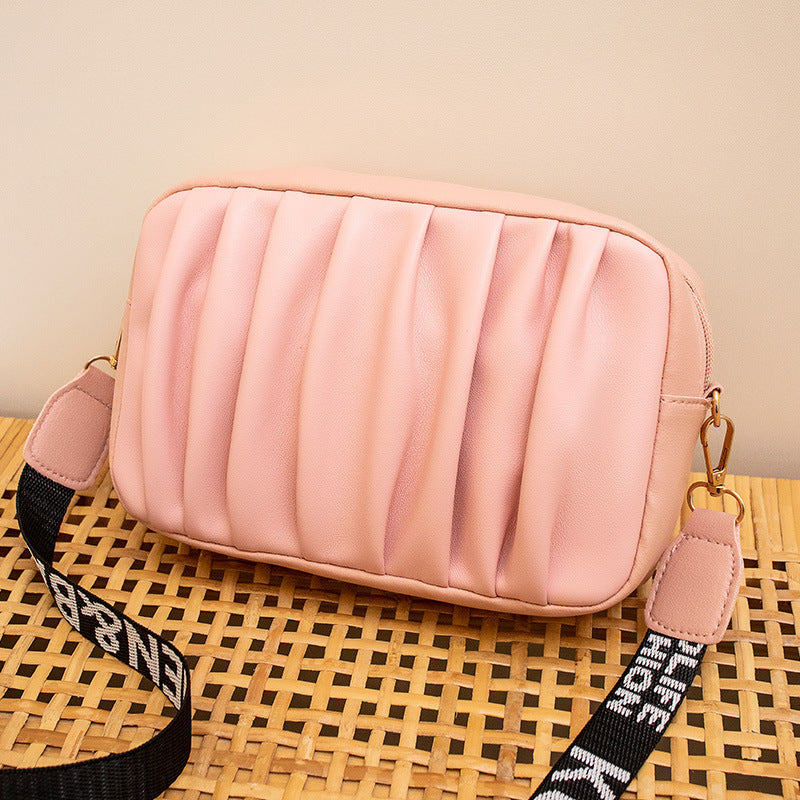 Women's Trendy Korean Packet Fashion Pleated Cross Crossbody Bags