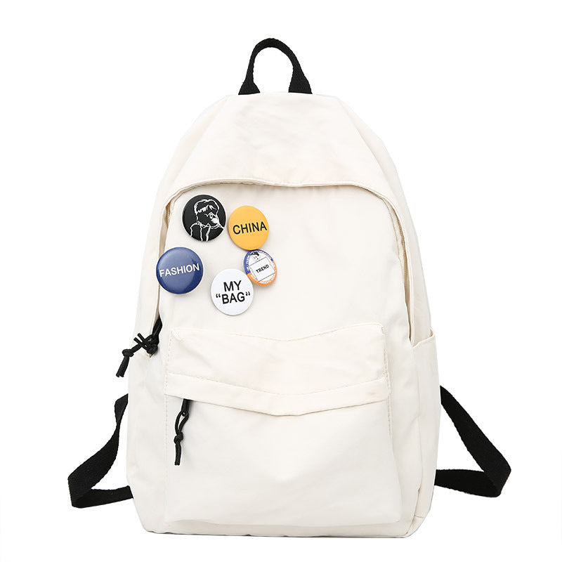 Women's Leisure Large Capacity Nylon Traveling Couple Middle School Students' Schoolbags