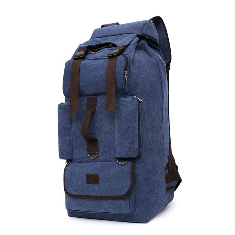 Men's Large Capacity Canvas For Moving Back Mountaineering Backpacks