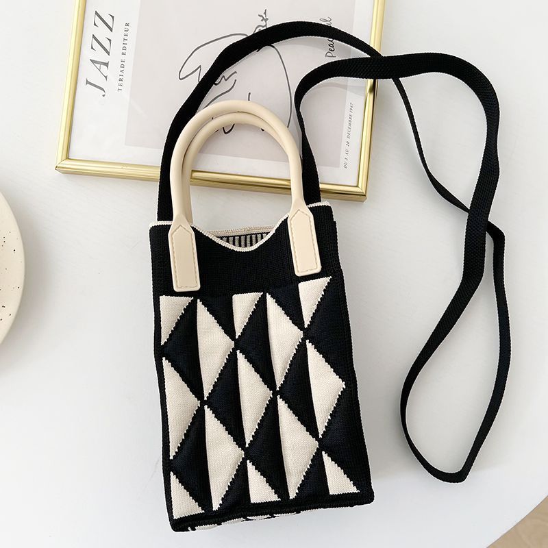Knitted Korean Style Woolen Yarn Fashion Phone Bags