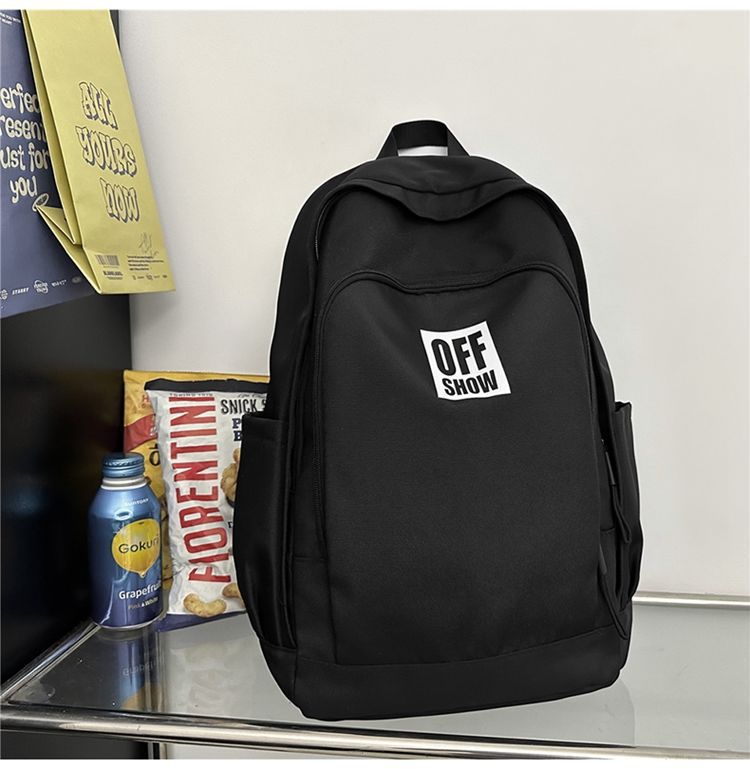 High Korean Style Cool Trendy Letters Middle School Students' Schoolbags