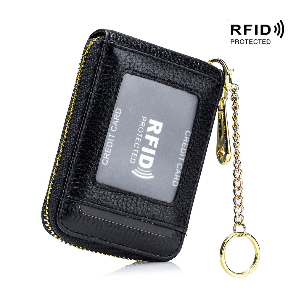 Women's & Men's & Leather Expanding Bank Card Holder