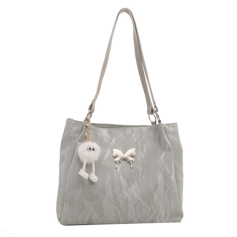 Women's Capacity Fashion Korean Gentle Texture Bow Shoulder Bags