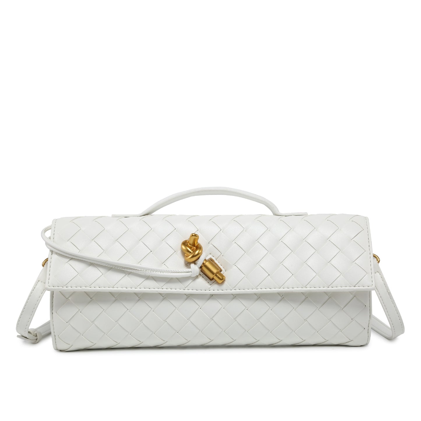 Woven Dinner Clutch Fashion Long Bolt Handbags