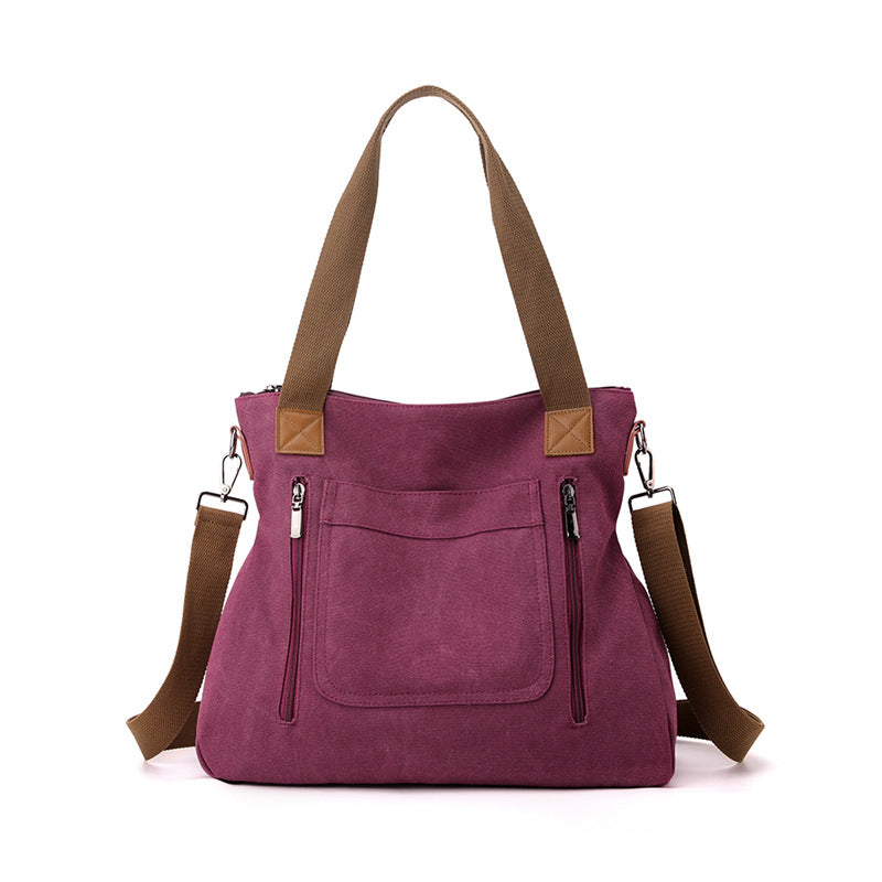 Women's Canvas Korean Fashion Large Capacity Handbags